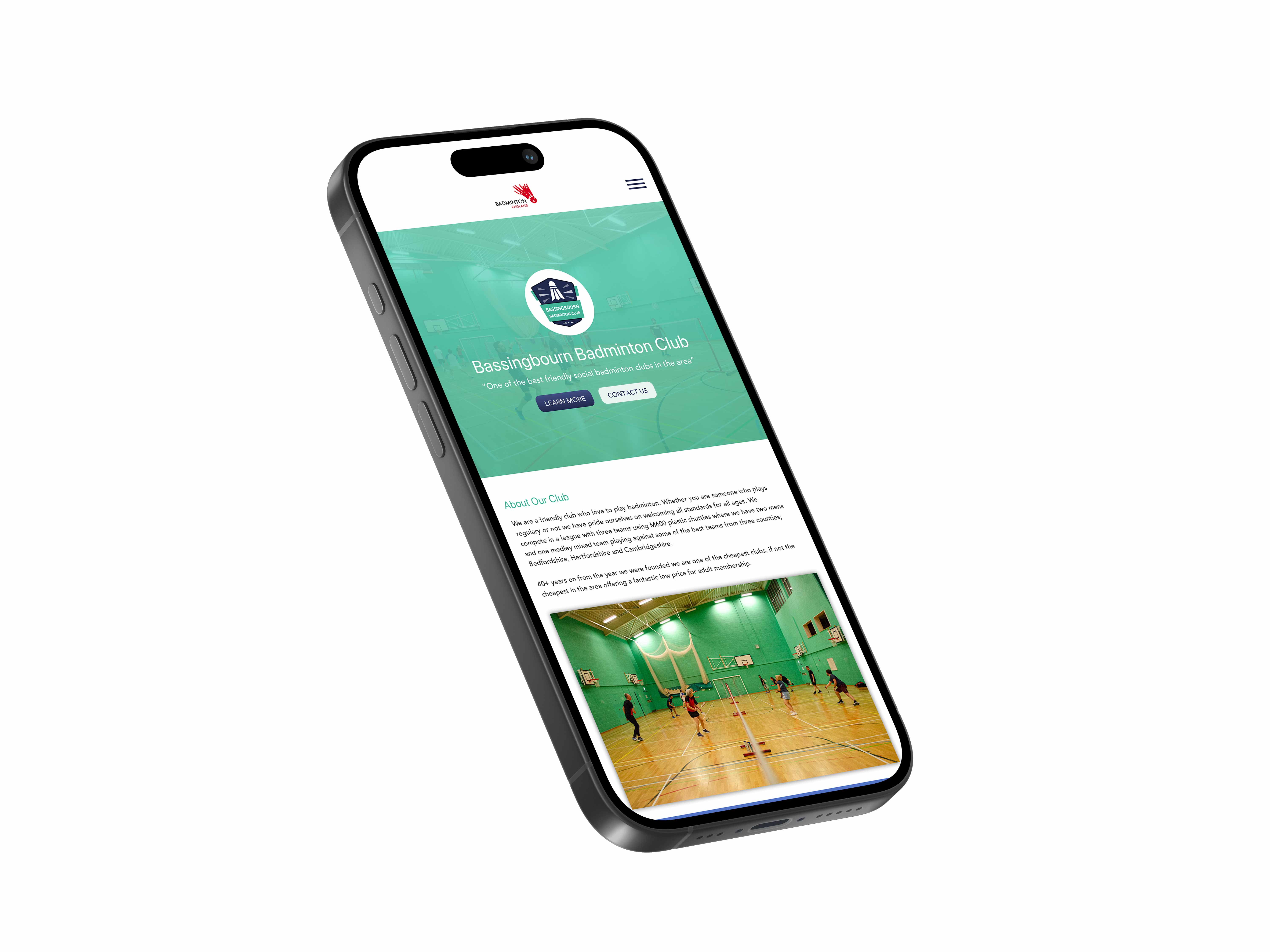 a image of bassingbourn viewed on a mobile